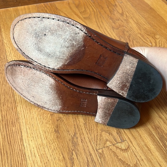 Frye Elyssa Shootie Boot Size 7 Cognac Leather Booties - Picture 8 of 11